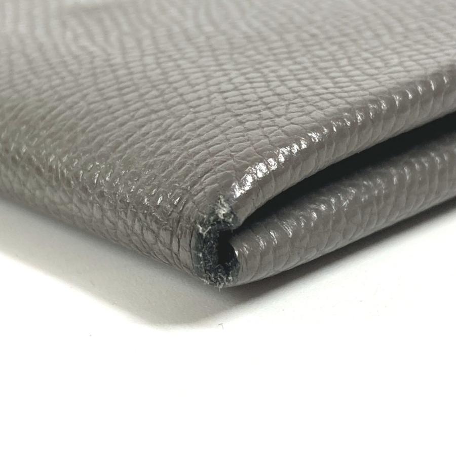 HERMES エルメス カルヴィデュオ  カードケース 小銭入れ コインケース 名刺入れ パスケース 2つ折り財布 エタン グレー 【中古】 | HERMES | 06