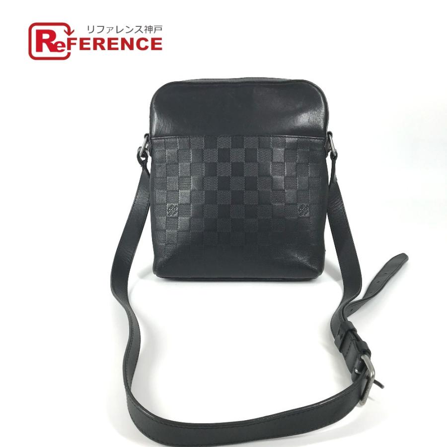 LOUIS VUITTON ルイヴィトン N23355 ポシェット ディストリクト ダミエアンフィニ ショルダーバッグ オニキス ブラック 【中古】 | LOUIS VUITTON