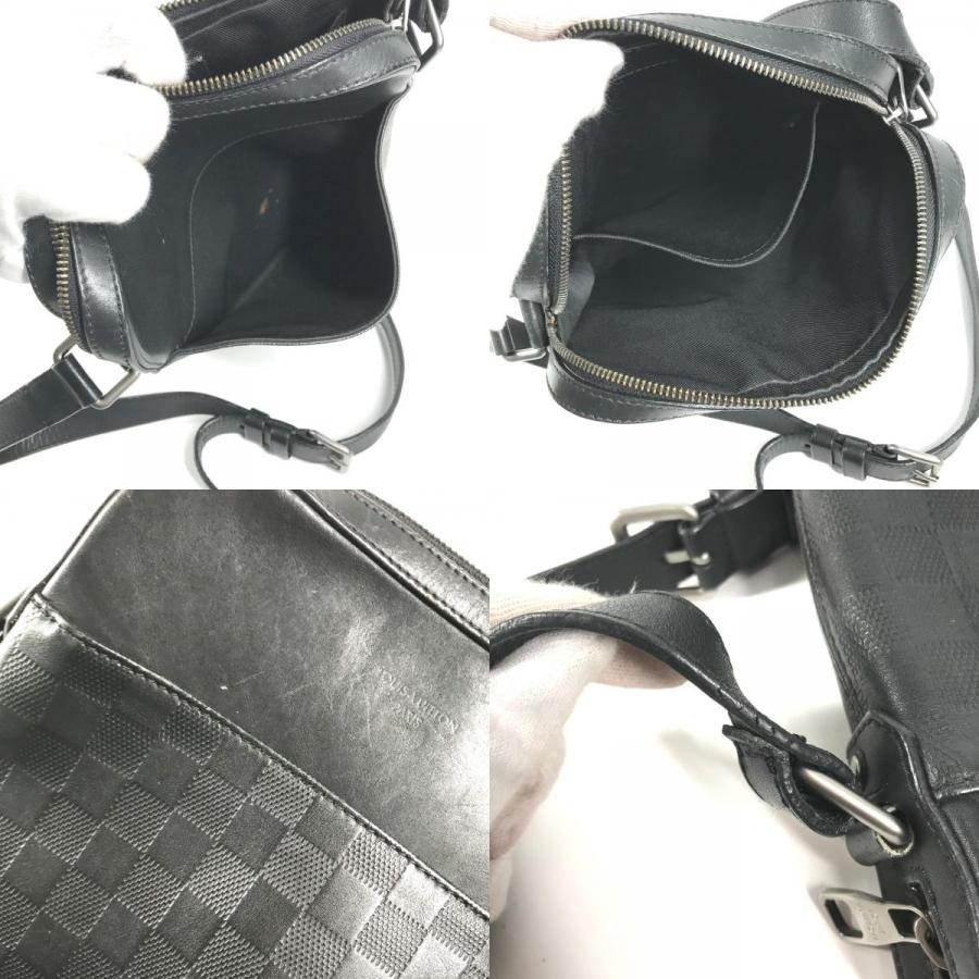 LOUIS VUITTON ルイヴィトン N23355 ポシェット ディストリクト ダミエアンフィニ ショルダーバッグ オニキス ブラック 【中古】 | LOUIS VUITTON | 08