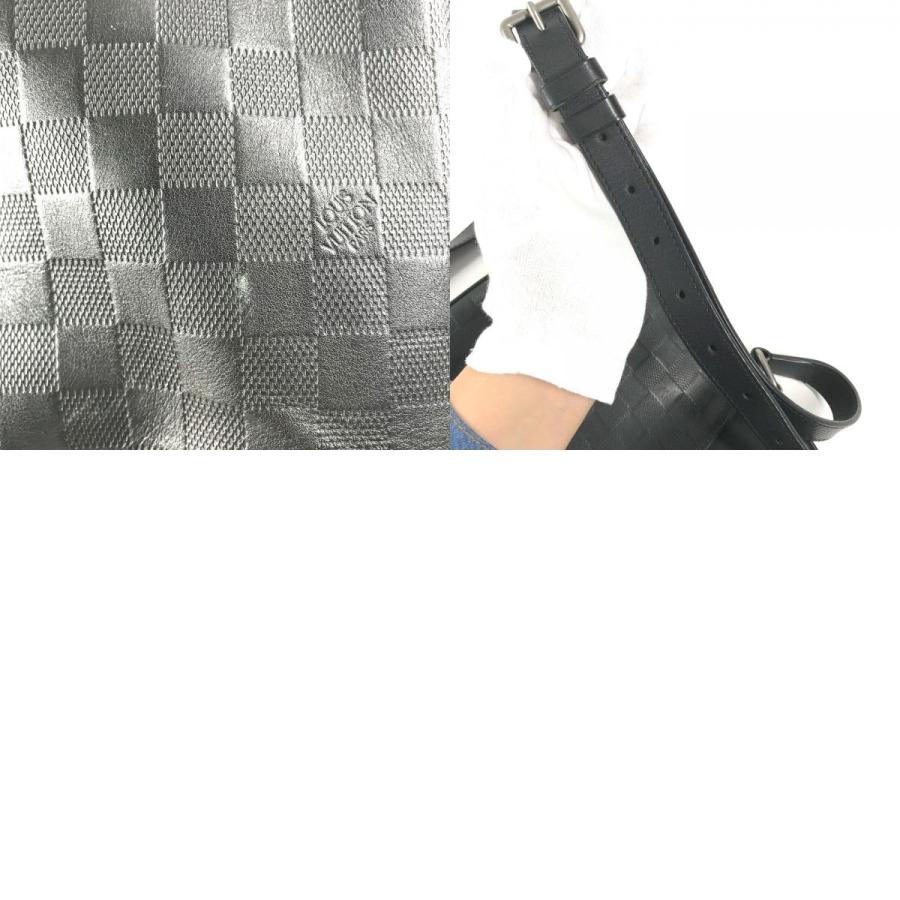 LOUIS VUITTON ルイヴィトン N23355 ポシェット ディストリクト ダミエアンフィニ ショルダーバッグ オニキス ブラック 【中古】 | LOUIS VUITTON | 09