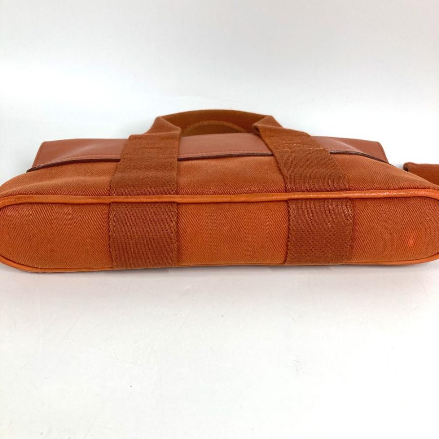 HERMES エルメス ヴァルパライソ ロング PM ポーチ付き カバン トートバッグ ハンドバッグ オレンジ ユニセックス【中古】 | HERMES | 03