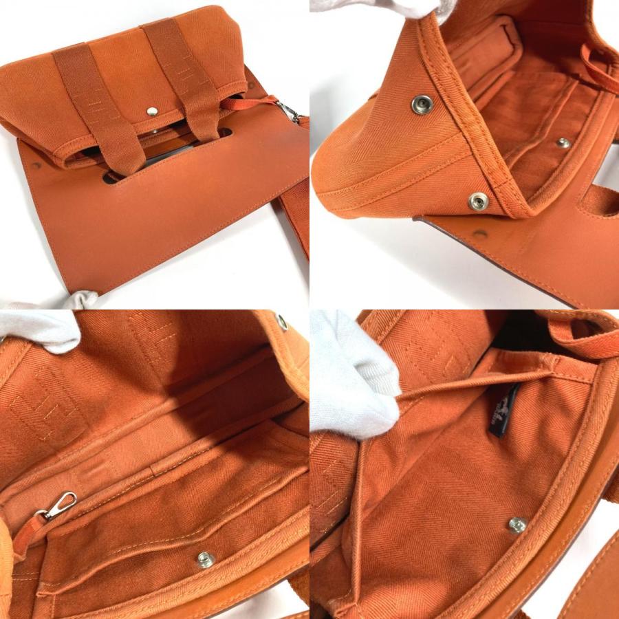 HERMES エルメス ヴァルパライソ ロング PM ポーチ付き カバン トートバッグ ハンドバッグ オレンジ ユニセックス【中古】 | HERMES | 08