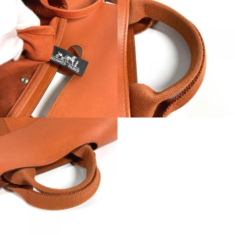 HERMES エルメス ヴァルパライソ ロング PM ポーチ付き カバン トートバッグ ハンドバッグ オレンジ ユニセックス【中古】 | HERMES | 09