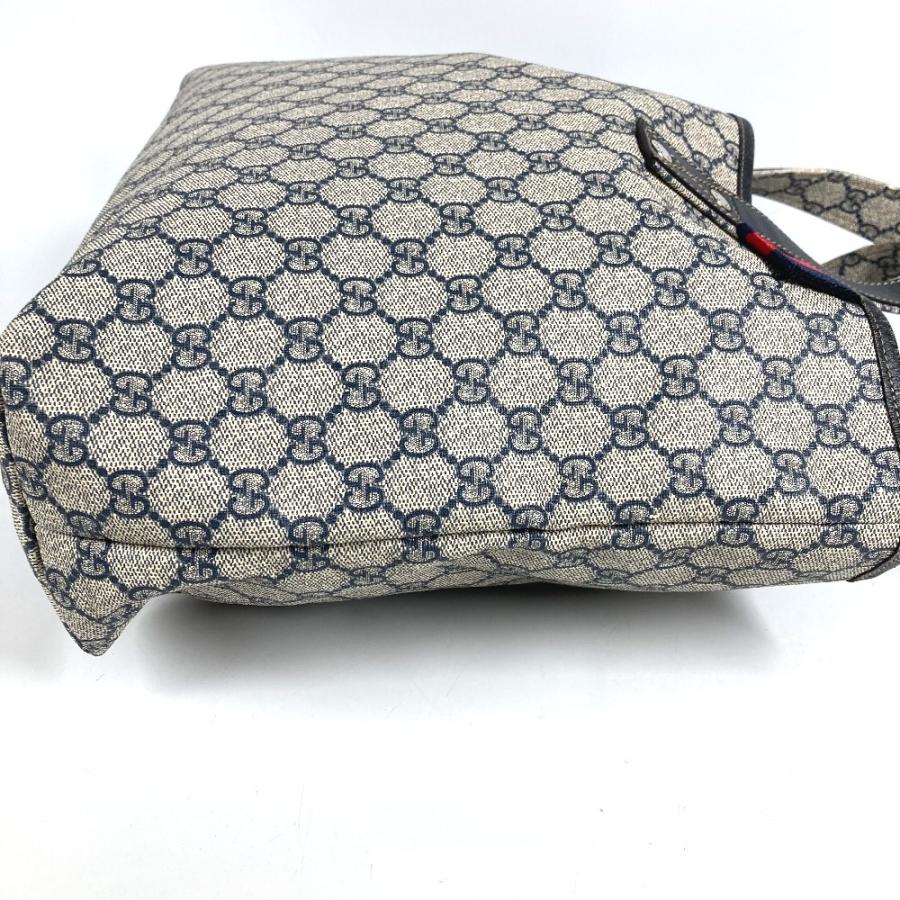GUCCI グッチ 211134 GG ロゴ カバン 肩掛け トートバッグ GGスプリーム シェリーライン ショルダーバッグ ネイビー ユニセックス【中古】 | GUCCI | 06