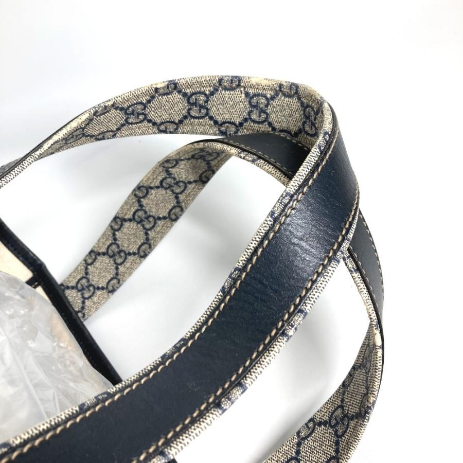 GUCCI グッチ 211134 GG ロゴ カバン 肩掛け トートバッグ GGスプリーム シェリーライン ショルダーバッグ ネイビー ユニセックス【中古】 | GUCCI | 07