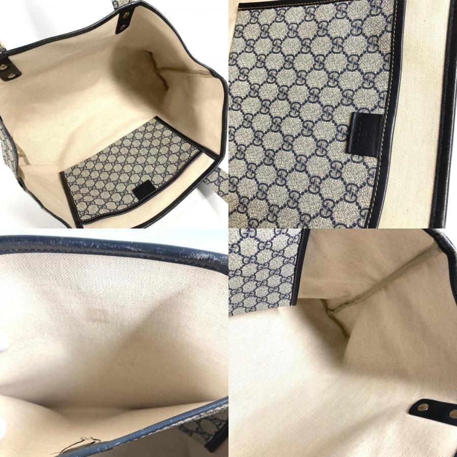 GUCCI グッチ 211134 GG ロゴ カバン 肩掛け トートバッグ GGスプリーム シェリーライン ショルダーバッグ ネイビー ユニセックス【中古】 | GUCCI | 09