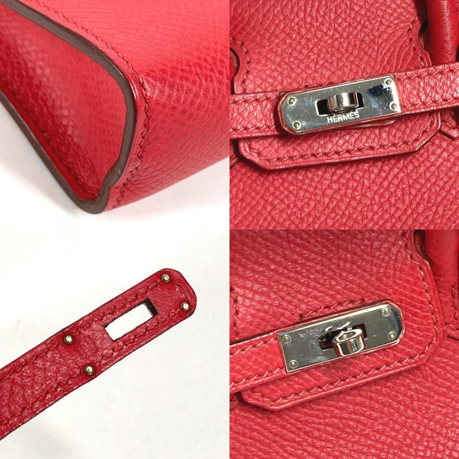 HERMES エルメス タイニーバーキン タイニー バーキン カバン 2WAYバッグ ショルダーバッグ 肩掛け ハンドバッグ レッド【中古】 | HERMES | 07