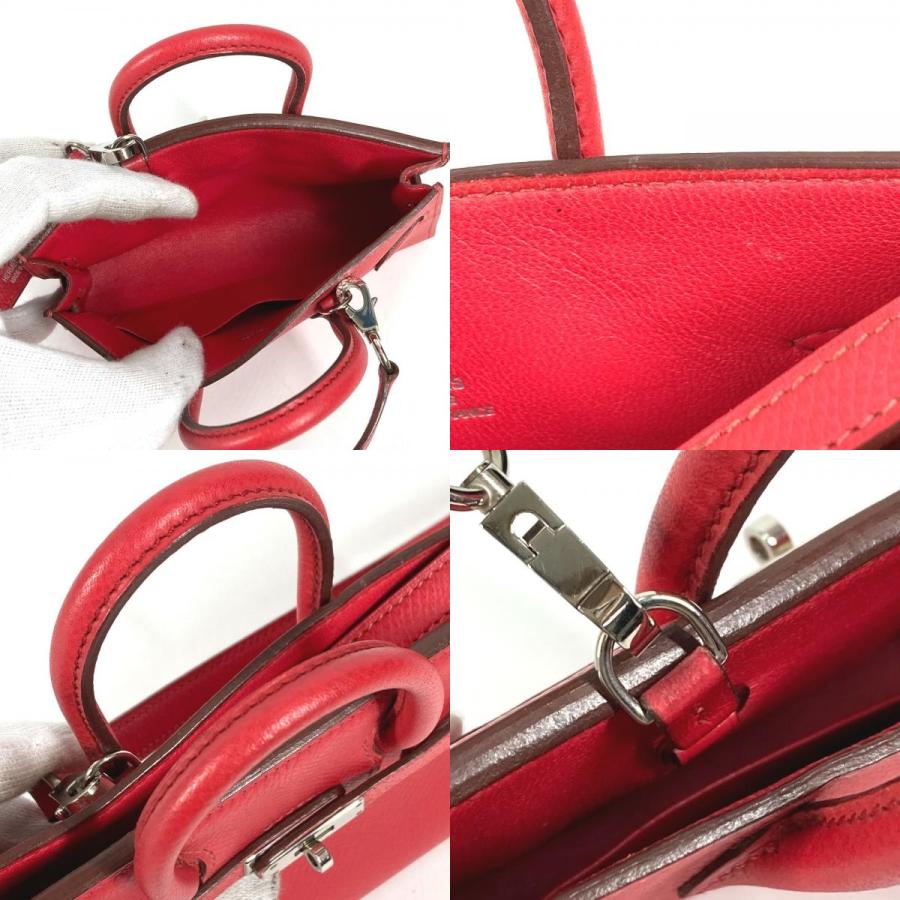 HERMES エルメス タイニーバーキン タイニー バーキン カバン 2WAYバッグ ショルダーバッグ 肩掛け ハンドバッグ レッド【中古】 | HERMES | 08