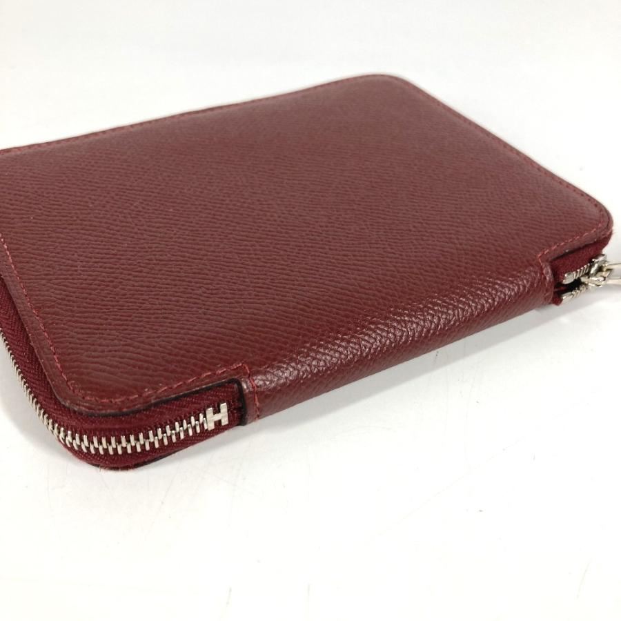 HERMES エルメス アザップ アジェンダ シルクイン  システム手帳 ステーショナリー ラウンドファスナー 手帳カバー ワインレッド系【中古】 | HERMES | 06