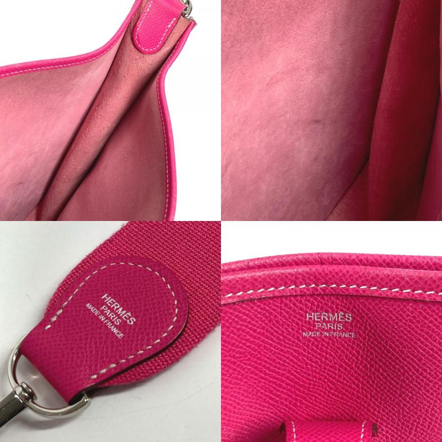 HERMES エルメス エブリン 3 GM エブリンGM カバン 斜め掛け ポシェット ショルダーバッグ ピンク レディース【中古】 | HERMES | 09
