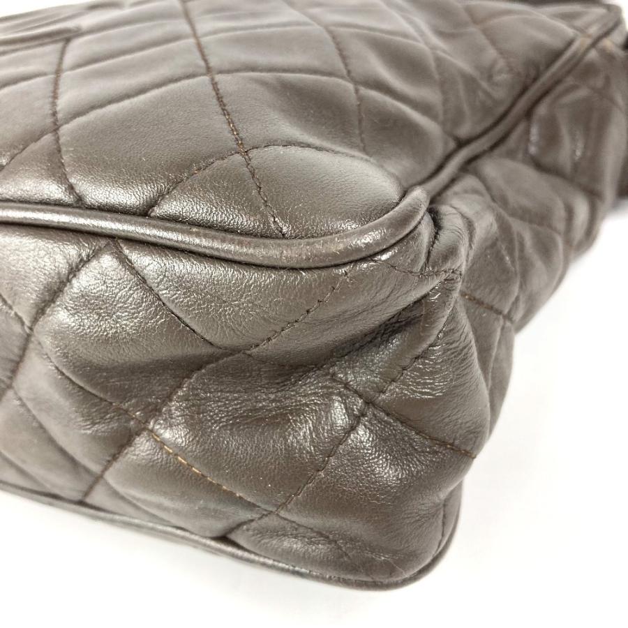 CHANEL シャネル CC ココマーク ロゴ キルティング マトラッセ フリンジ タッセル ココボール ショルダーバッグ ブラウン【中古】 | CHANEL | 04