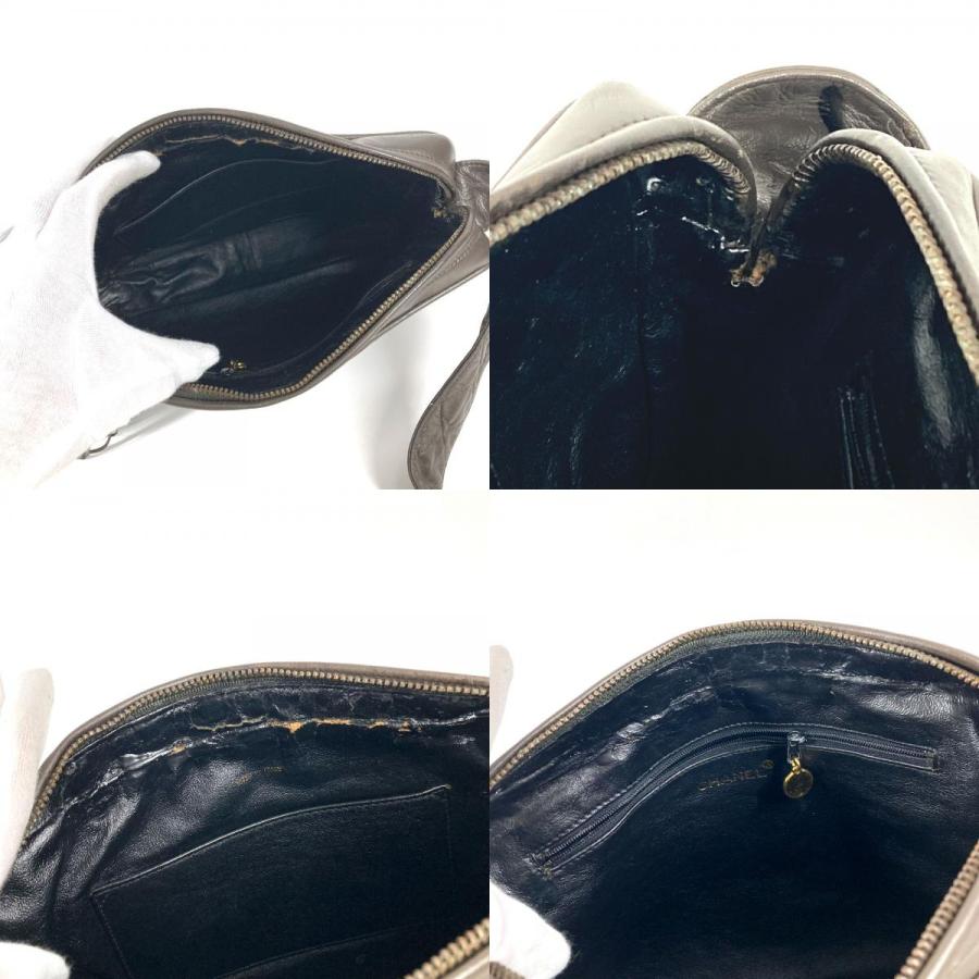 CHANEL シャネル CC ココマーク ロゴ キルティング マトラッセ フリンジ タッセル ココボール ショルダーバッグ ブラウン【中古】 | CHANEL | 08