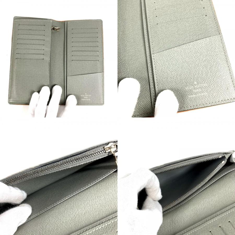 LOUIS VUITTON ルイヴィトン M63236  ポルトフォイユ ブラザ ロングウォレット 2つ折り モノグラム チタニウム 長財布 グレー【中古】 | LOUIS VUITTON | 08