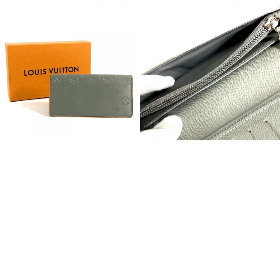 LOUIS VUITTON ルイヴィトン M63236  ポルトフォイユ ブラザ ロングウォレット 2つ折り モノグラム チタニウム 長財布 グレー【中古】 | LOUIS VUITTON | 09