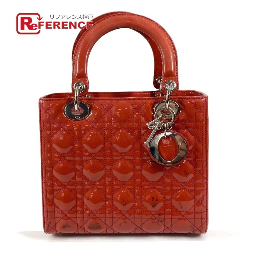 Dior ディオール レディディオール Ladydior カバン トートバッグ  カナージュ ロゴ ハンドバッグ  ピンク系 レディース【中古】 | 
