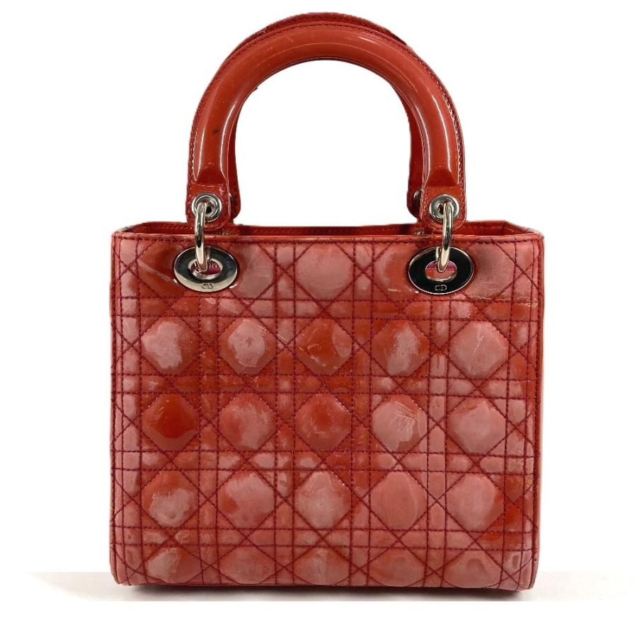 Dior ディオール レディディオール Ladydior カバン トートバッグ  カナージュ ロゴ ハンドバッグ  ピンク系 レディース【中古】 |  | 01