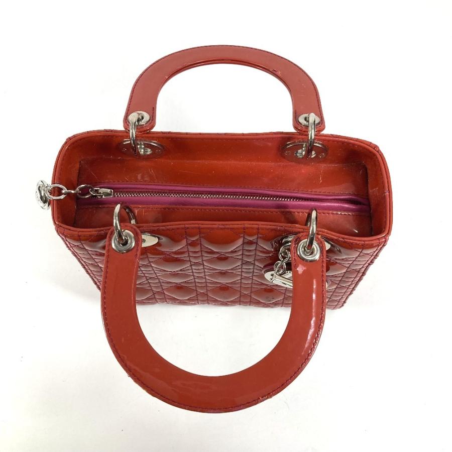 Dior ディオール レディディオール Ladydior カバン トートバッグ  カナージュ ロゴ ハンドバッグ  ピンク系 レディース【中古】 |  | 06