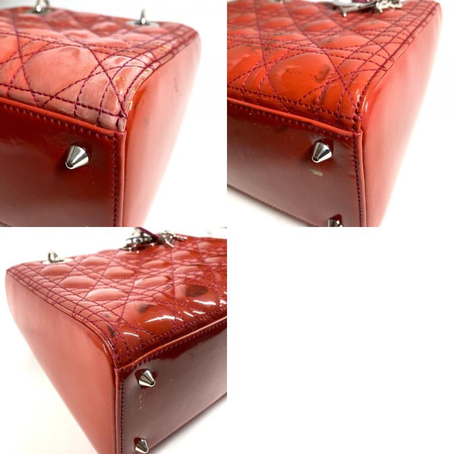 Dior ディオール レディディオール Ladydior カバン トートバッグ  カナージュ ロゴ ハンドバッグ  ピンク系 レディース【中古】 |  | 09