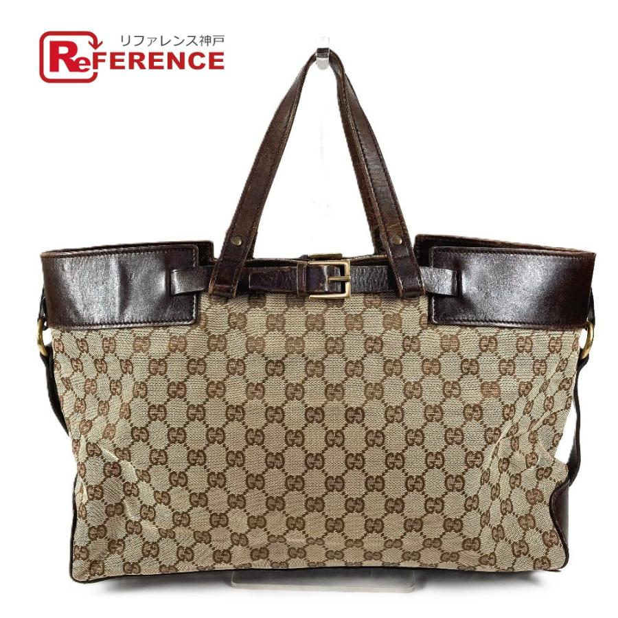 GUCCI グッチ 106251 GG ロゴ トートバッグ カバン 肩掛け  ショルダーバッグ ベージュ ユニセックス【中古】 | GUCCI