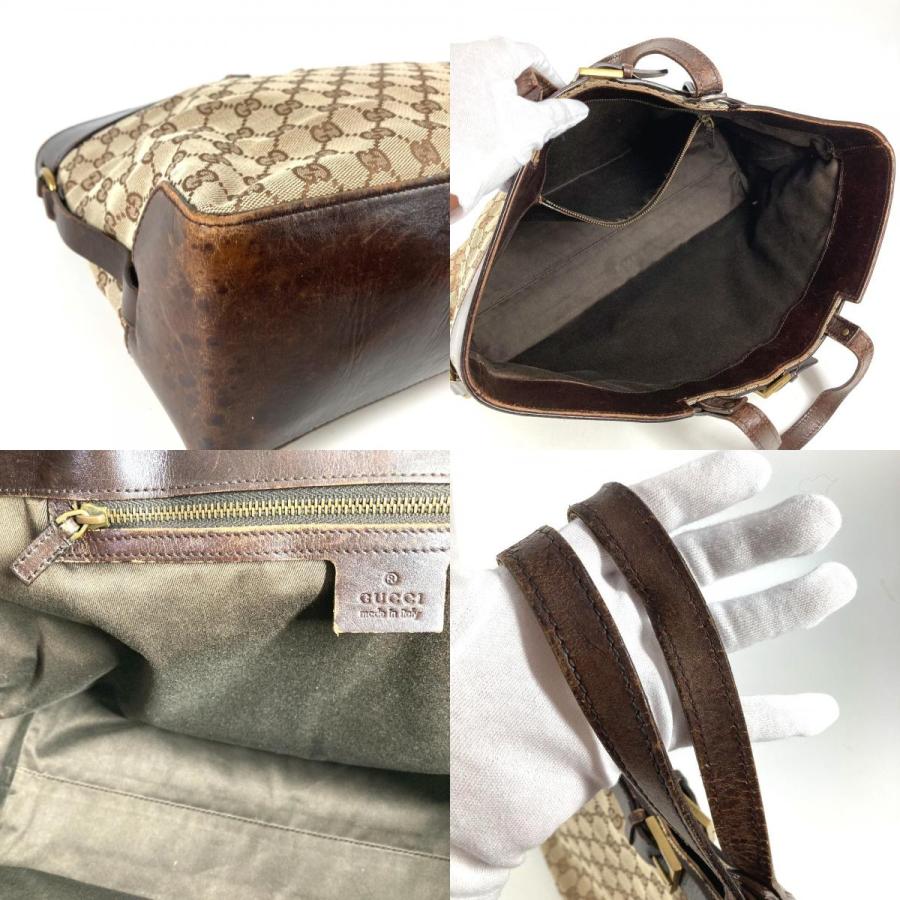 GUCCI グッチ 106251 GG ロゴ トートバッグ カバン 肩掛け  ショルダーバッグ ベージュ ユニセックス【中古】 | GUCCI | 08