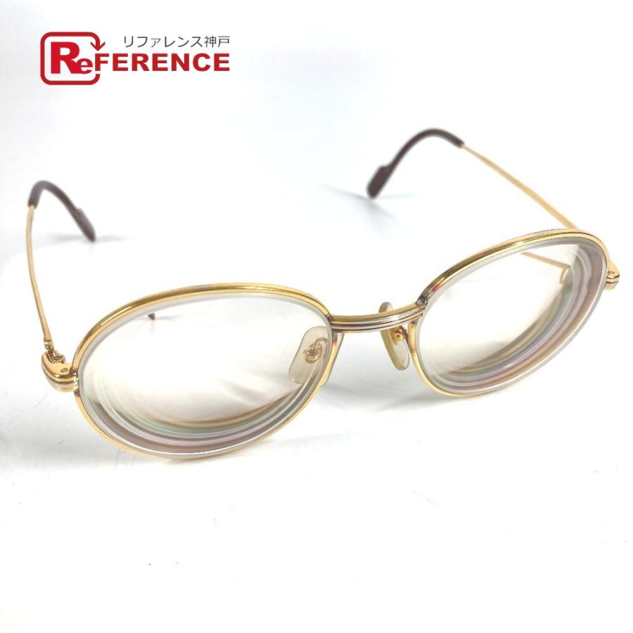 CARTIER カルティエ ロゴ トリニティ めがね メガネ アイウェア 眼鏡 眼鏡 ユニセックス【中古】 | Cartier