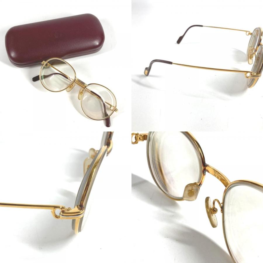 CARTIER カルティエ ロゴ トリニティ めがね メガネ アイウェア 眼鏡 眼鏡 ユニセックス【中古】 | Cartier | 09