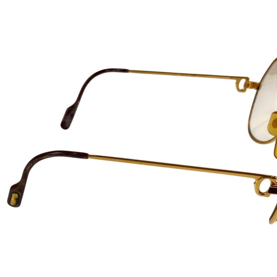 CARTIER カルティエ ロゴ  めがね メガネ アイウェア 眼鏡 眼鏡 ゴールド ユニセックス【中古】 | Cartier | 01