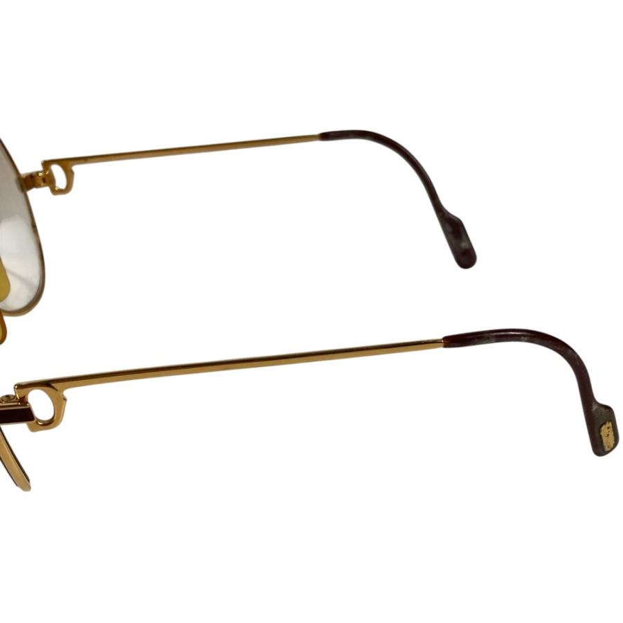 CARTIER カルティエ ロゴ  めがね メガネ アイウェア 眼鏡 眼鏡 ゴールド ユニセックス【中古】 | Cartier | 02