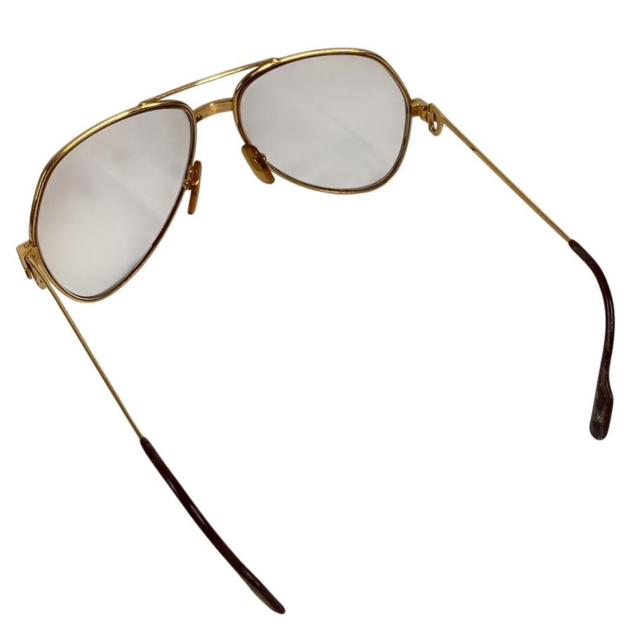 CARTIER カルティエ ロゴ  めがね メガネ アイウェア 眼鏡 眼鏡 ゴールド ユニセックス【中古】 | Cartier | 06