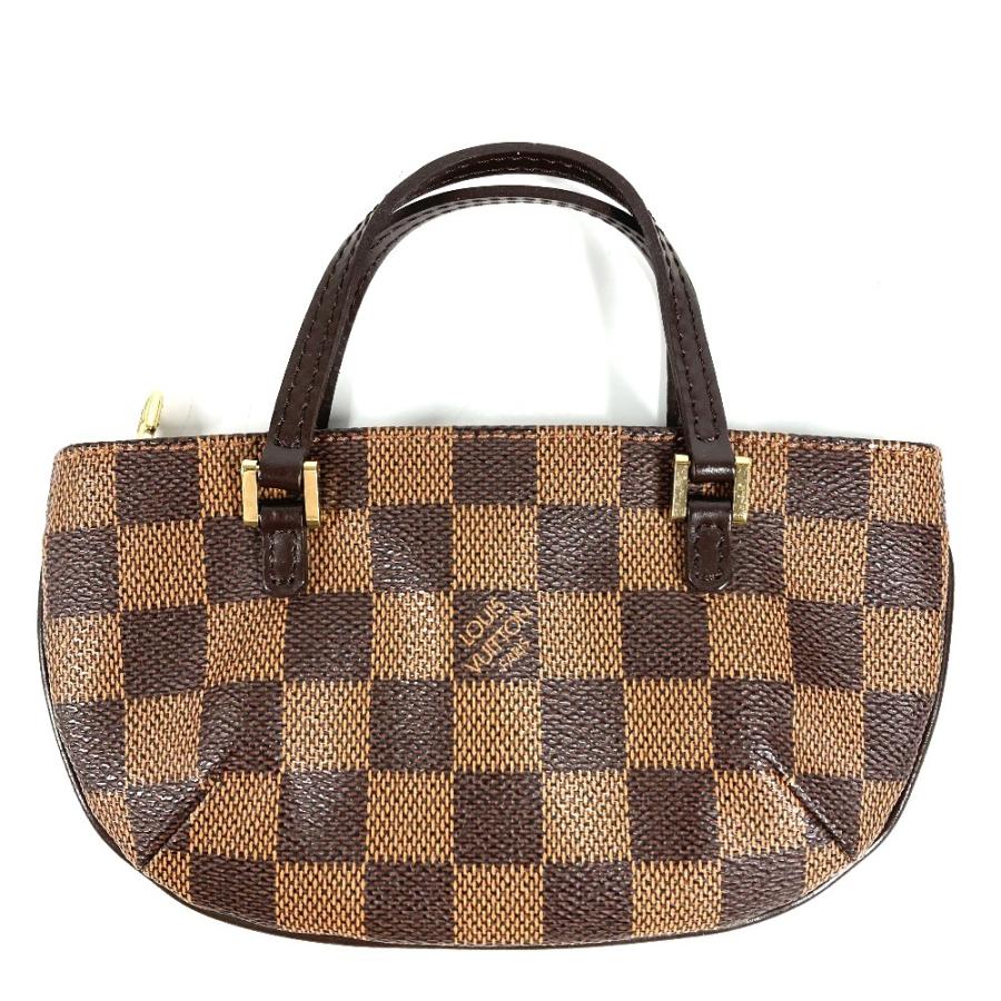 LOUIS VUITTON ルイヴィトン N51120 マノスクGM ポーチのみ カバン ハンドバッグ ダミエ ポーチ エベヌ ブラウン レディース【中古】 | LOUIS VUITTON | 01