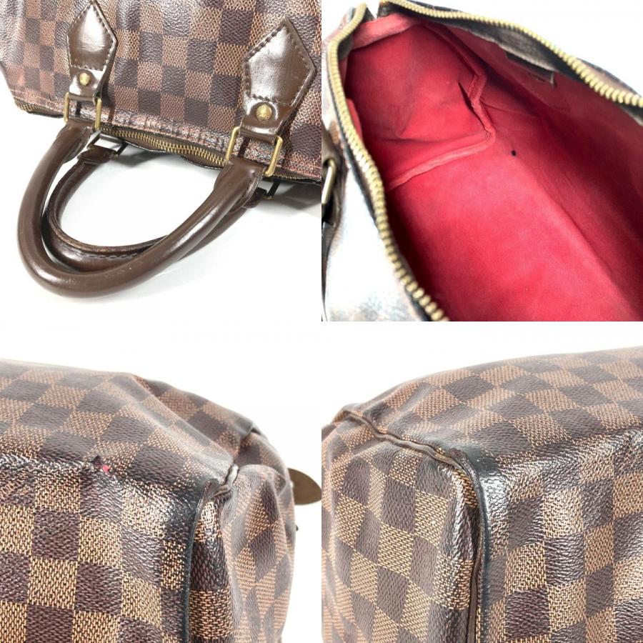 LOUIS VUITTON ルイヴィトン N41364 スピーディ30 ミニボストンバッグ カバン ダミエ ハンドバッグ エベヌ ブラウン ユニセックス【中古】