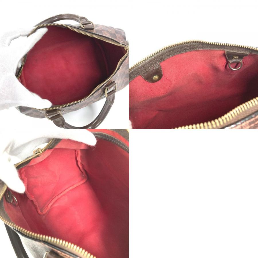 LOUIS VUITTON ルイヴィトン N41364 スピーディ30 ミニボストンバッグ カバン ダミエ ハンドバッグ エベヌ ブラウン ユニセックス【中古】