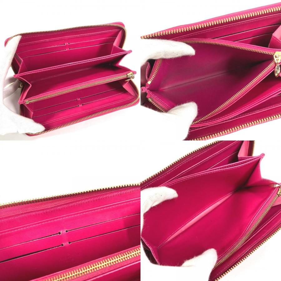 ルイヴィトン LOUIS VUITTON ジッピーウォレット M90019 イカットフラワー 花 ロングウォレット ラウンドファスナー 長財布 パテントレザー ピンク LOUIS VUITTON（ルイ・ヴィトン） ジッピーウォレット ロング