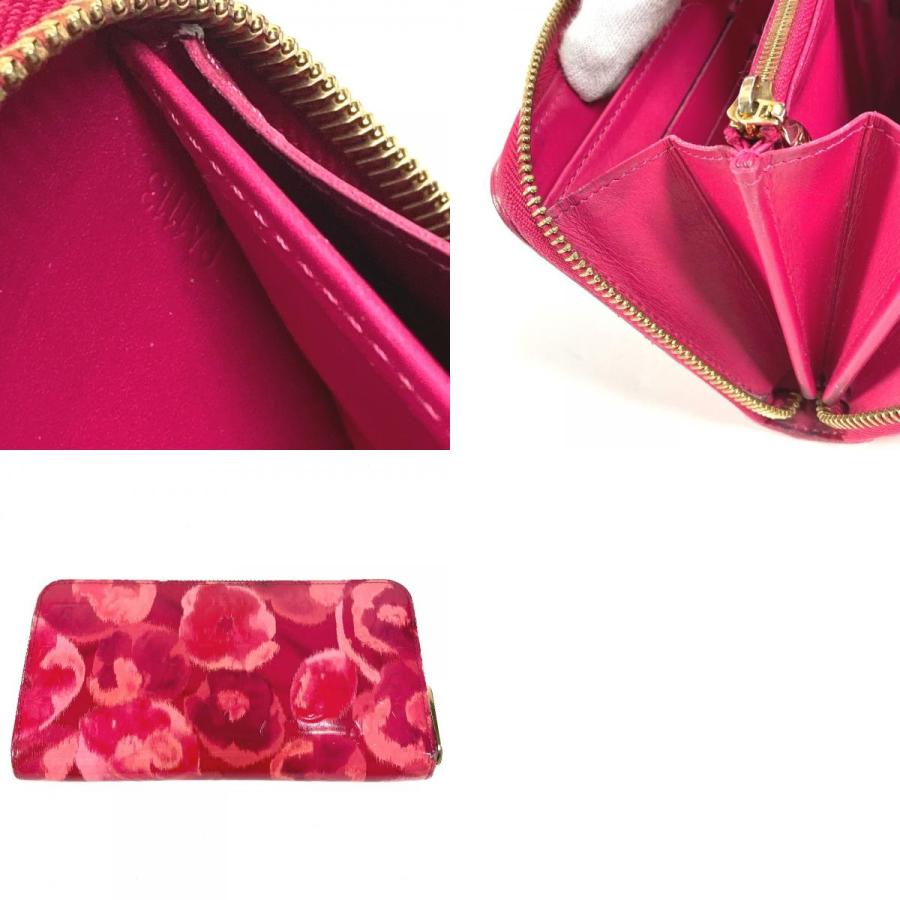 ルイヴィトン LOUIS VUITTON ジッピーウォレット M90019 イカットフラワー 花 ロングウォレット ラウンドファスナー 長財布 パテントレザー ピンク LOUIS VUITTON（ルイ・ヴィトン） ジッピーウォレット ロング