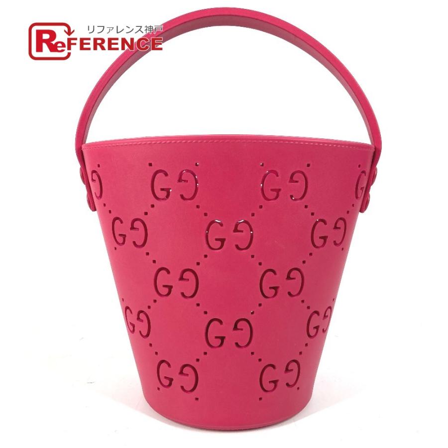 GUCCI グッチ 723051 GG ロゴ バケットバッグ ミニボストンバッグ カバン チルドレンズ ハンドバッグ ピンク ユニセックス【中古】 | GUCCI