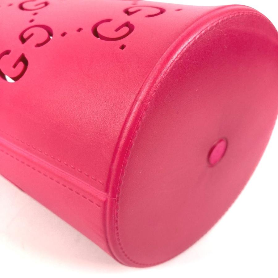 GUCCI グッチ 723051 GG ロゴ バケットバッグ ミニボストンバッグ カバン チルドレンズ ハンドバッグ ピンク ユニセックス【中古】 | GUCCI | 06