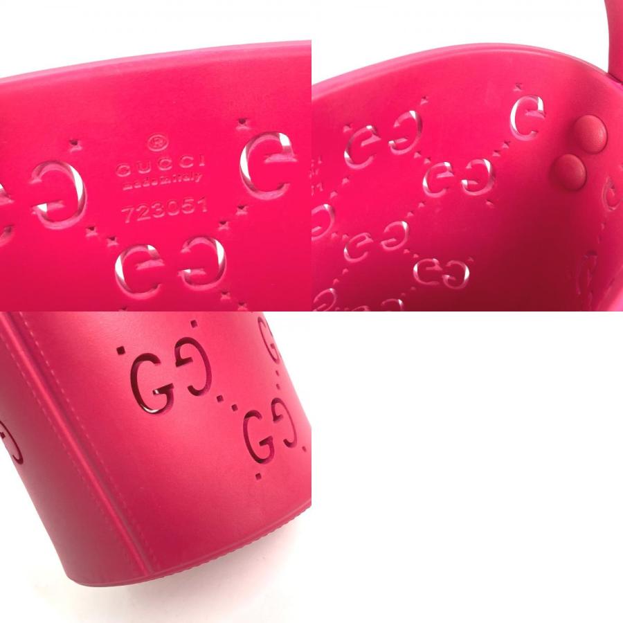 GUCCI グッチ 723051 GG ロゴ バケットバッグ ミニボストンバッグ カバン チルドレンズ ハンドバッグ ピンク ユニセックス【中古】 | GUCCI | 09