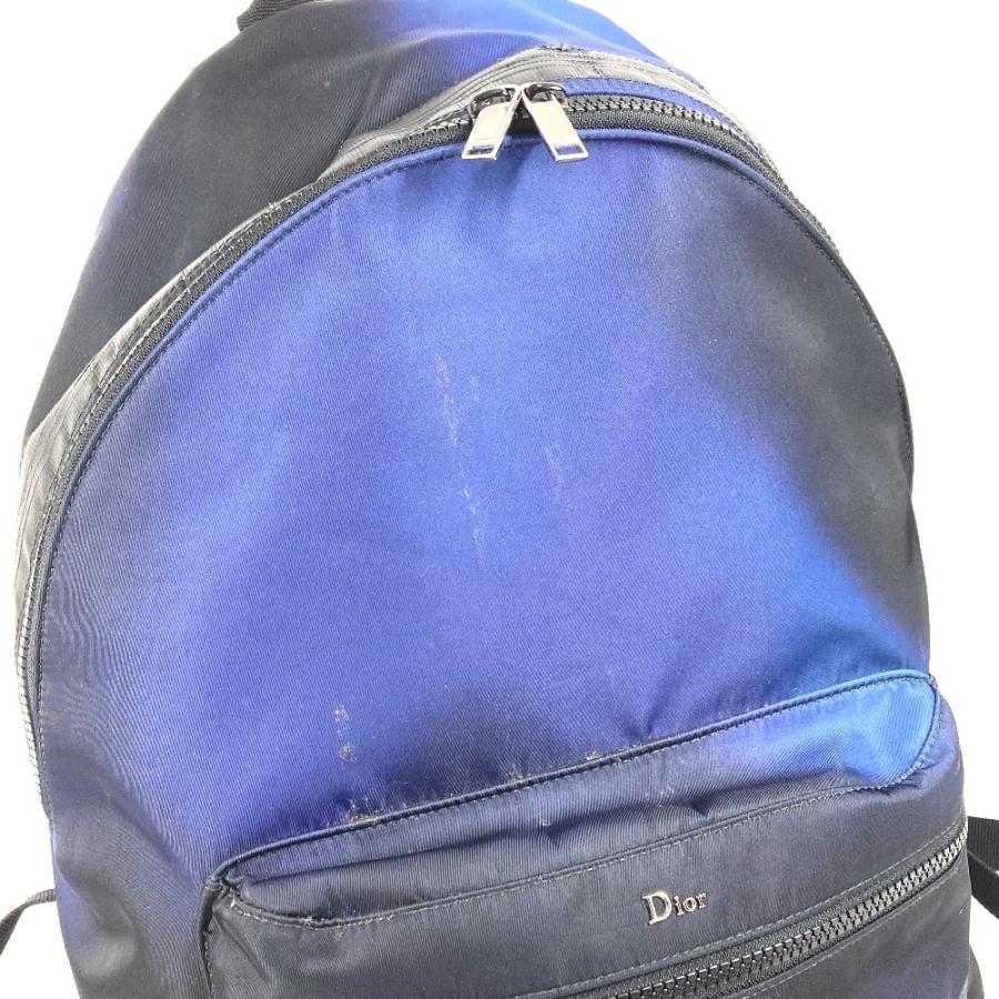 Dior ディオール ロゴ グラデーション カバン バックパック リュックサック ブルー ユニセックス【中古】 |  | 07