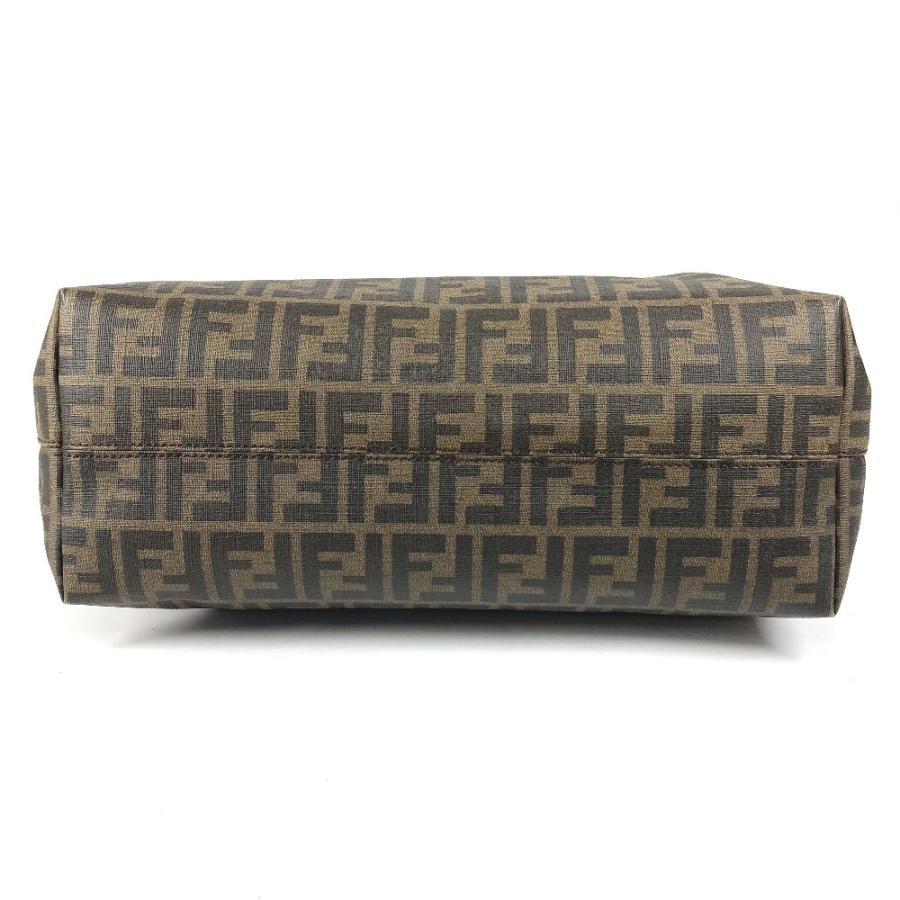 FENDI フェンディ 8BH185　 桜 サクラ チェリーブロッサム ズッカ ロゴ カバン 肩掛け トートバッグ ショルダーバッグ ブラウン【中古】 | FENDI | 04