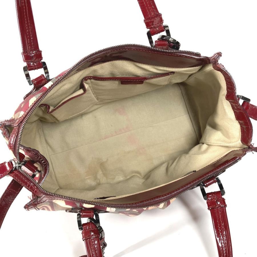 BURBERRY バーバリー チェック ハート ロゴ カバン 肩掛け トートバッグ ショルダーバッグ ベージュ ユニセックス【中古】 | BURBERRY | 03