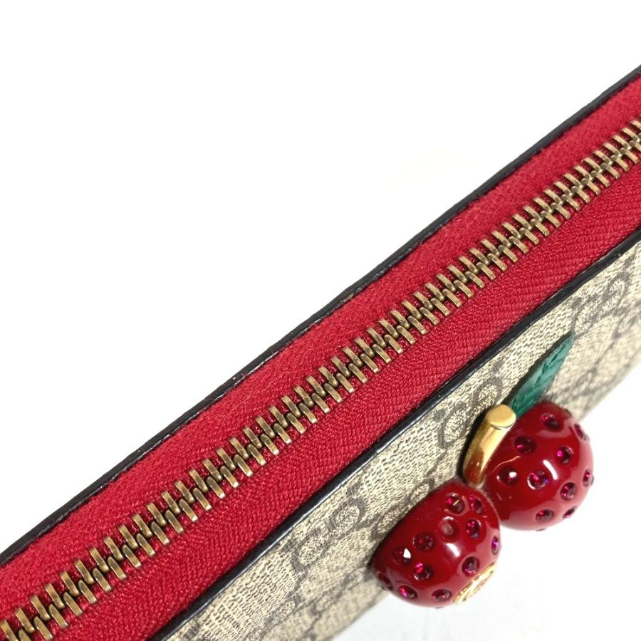 GUCCI（グッチ） 476049 GG ロゴ チェリー サクランボ ラインストーン 