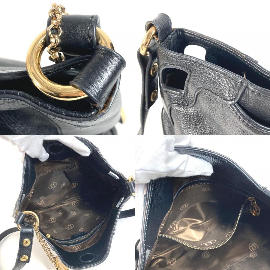 CARTIER カルティエ マルチェロ ロゴ 斜め掛け カバン チャーム付き ショルダーバッグ ブラック ユニセックス【中古】 | Cartier | 08