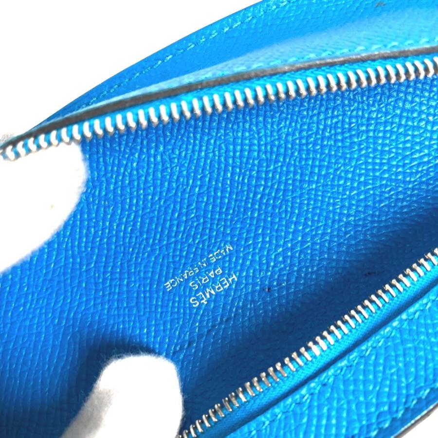HERMES エルメス サーフMM サーフ　MM ポーチ 筆箱 ステーショナリー ペンケース ブルー ユニセックス【中古】_8