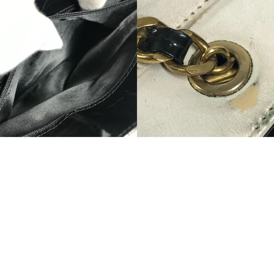 CHANEL シャネル CC ココマーク ロゴ トリプルココ Wチェーン トートバッグ ポーチ付き ヴィンテージ ショルダーバッグ ホワイト【中古】 | CHANEL | 09
