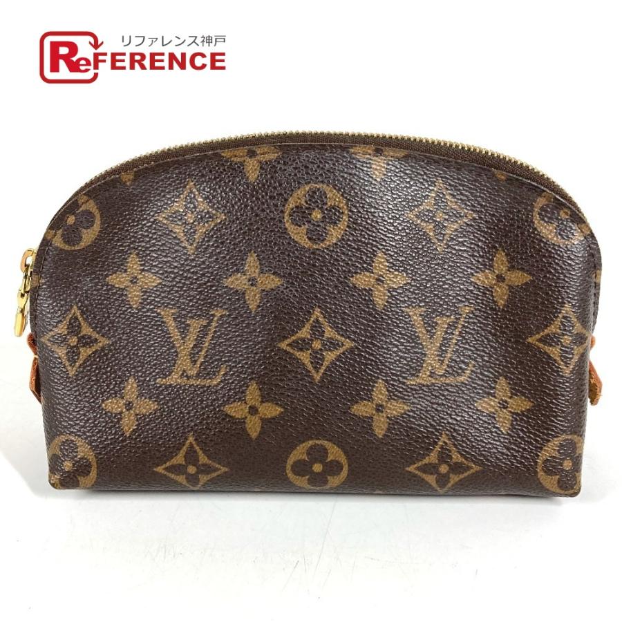 LOUIS VUITTON ルイヴィトン M47515 ポシェット コスメティック PM メイクポーチ ポーチ モノグラム 化粧ポーチ ブラウン 【中古】 | LOUIS VUITTON