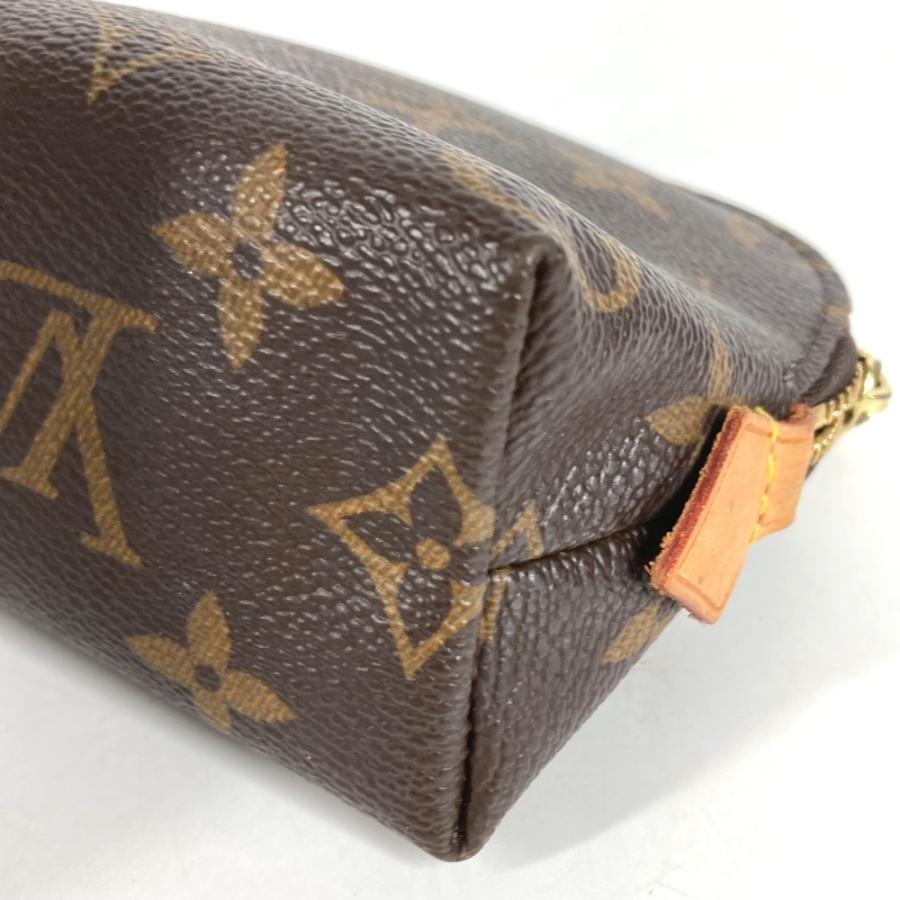 LOUIS VUITTON ルイヴィトン M47515 ポシェット コスメティック PM メイクポーチ ポーチ モノグラム 化粧ポーチ ブラウン 【中古】 | LOUIS VUITTON | 01