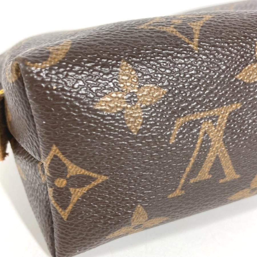 LOUIS VUITTON ルイヴィトン M47515 ポシェット コスメティック PM メイクポーチ ポーチ モノグラム 化粧ポーチ ブラウン 【中古】 | LOUIS VUITTON | 02