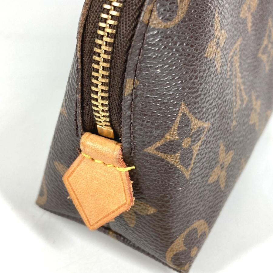 LOUIS VUITTON ルイヴィトン M47515 ポシェット コスメティック PM メイクポーチ ポーチ モノグラム 化粧ポーチ ブラウン 【中古】 | LOUIS VUITTON | 03