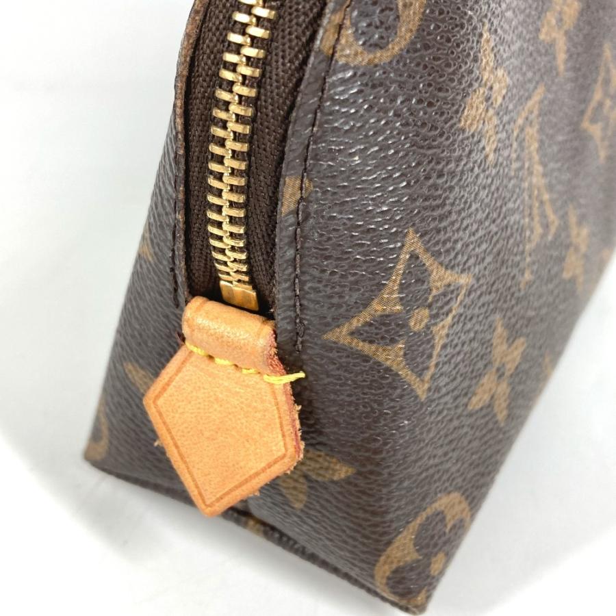 LOUIS VUITTON ルイヴィトン M47515 ポシェット コスメティック PM メイクポーチ ポーチ モノグラム 化粧ポーチ ブラウン 【中古】 | LOUIS VUITTON | 04