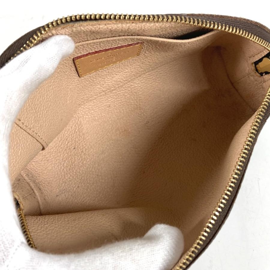 LOUIS VUITTON ルイヴィトン M47515 ポシェット コスメティック PM メイクポーチ ポーチ モノグラム 化粧ポーチ ブラウン 【中古】 | LOUIS VUITTON | 06